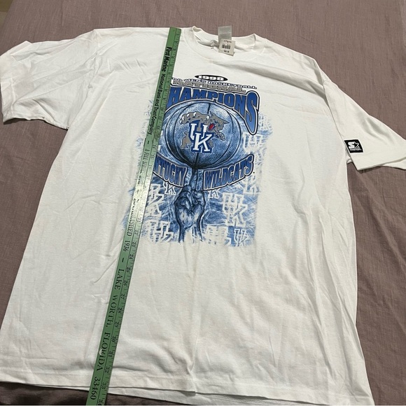 Dead stock Vintage NWT 1998 Starter Kentucky Wildcats Champions T-Shirt XL - Picture 6 of 7